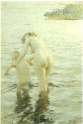 Anders Zorn mor och barn Spain oil painting artist